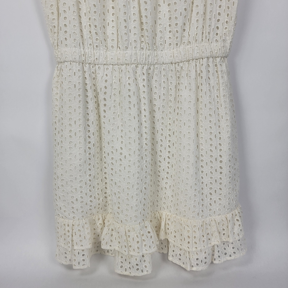 Peter Som For Designation Solid Eyelet Dress - image 7